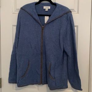 NEW CJBanks zipped sweater